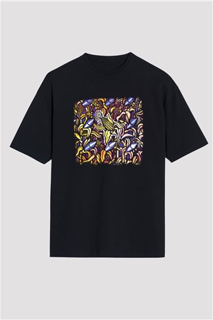 Bad Religion Baskılı Unisex Siyah Oversize Tişört