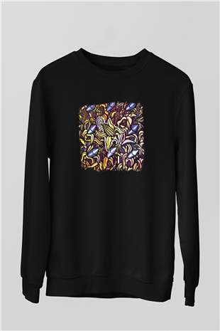 Bad Religion Baskılı Unisex Siyah Sweatshirt