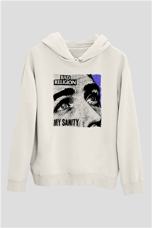 Bad Religion Beyaz Unisex Kapüşonlu Sweatshirt