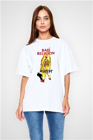 Bad Religion Beyaz Unisex Oversize Tişört T-Shirt