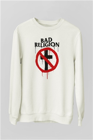 Bad Religion Beyaz Unisex Sweatshirt