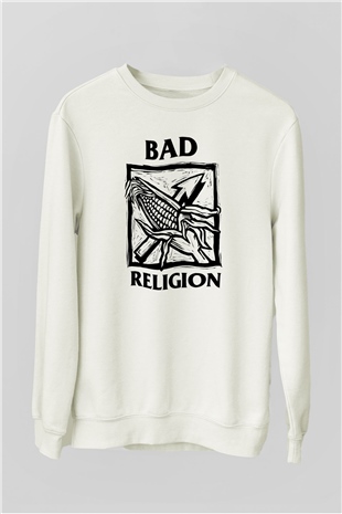 Bad Religion Beyaz Unisex Sweatshirt