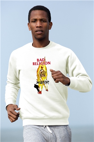 Bad Religion Beyaz Unisex Sweatshirt