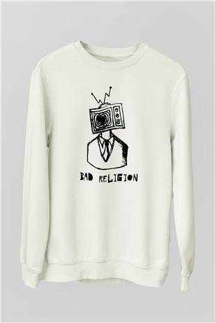 Bad Religion Beyaz Unisex Sweatshirt