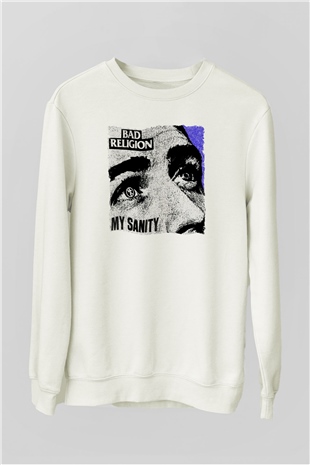 Bad Religion Beyaz Unisex Sweatshirt