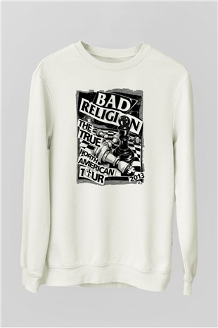 Bad Religion Beyaz Unisex Sweatshirt