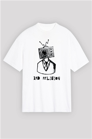 Bad Religion Beyaz Oversize Tişört Oversize T-shirt - TişörtFabrikası