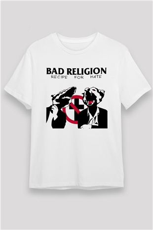 Bad Religion Beyaz Unisex Tişört T-Shirt - TişörtFabrikası