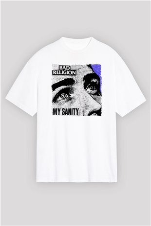 Bad Religion Beyaz Oversize Tişört Oversize T-shirt - TişörtFabrikası