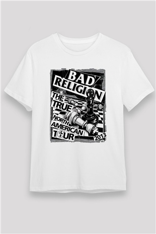 Bad Religion Beyaz Unisex Tişört T-Shirt - TişörtFabrikası