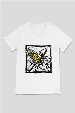 Bad Religion Beyaz Unisex V Yaka Tişört