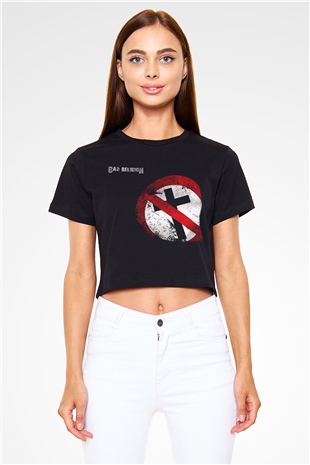 Bad Religion Siyah Crop Top Tişört