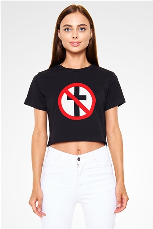 Bad Religion Siyah Crop Top Tişört