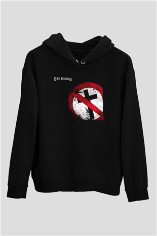 Bad Religion Siyah Unisex Kapüşonlu Sweatshirt