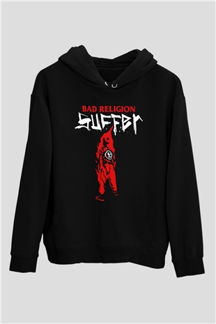 Bad Religion Siyah Unisex Kapüşonlu Sweatshirt