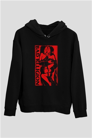 Bad Religion Siyah Unisex Kapüşonlu Sweatshirt