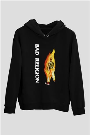 Bad Religion Siyah Unisex Kapüşonlu Sweatshirt