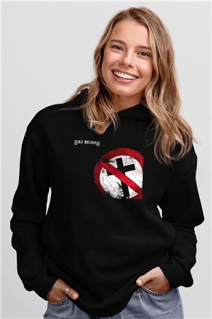 Bad Religion Siyah Unisex Kapüşonlu Sweatshirt