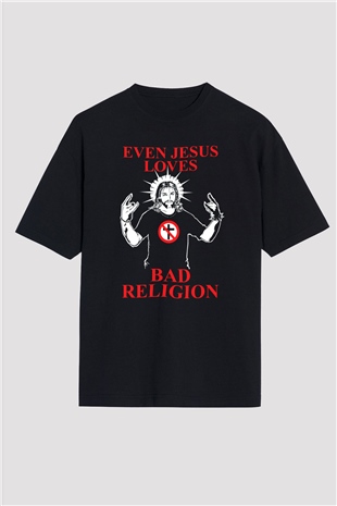 Bad Religion Siyah Unisex Oversize Tişört T-Shirt