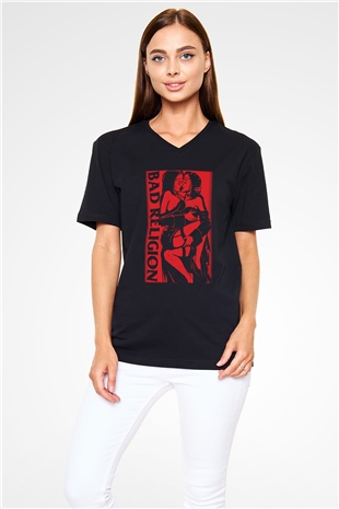 Bad Religion Siyah Unisex V Yaka Tişört T-Shirt