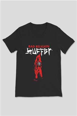 Bad Religion Siyah Unisex V Yaka Tişört