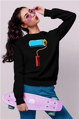 Badanacı Siyah Unisex Sweatshirt