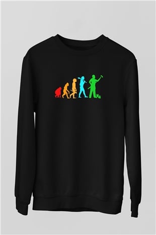 Badanacı Siyah Unisex Sweatshirt