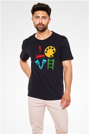 Badanacı Siyah Unisex Tişört T-Shirt - TişörtFabrikası