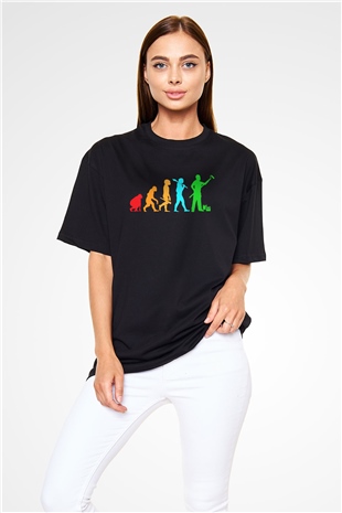 Badanacı Siyah Oversize Tişört Oversize T-shirt - TişörtFabrikası