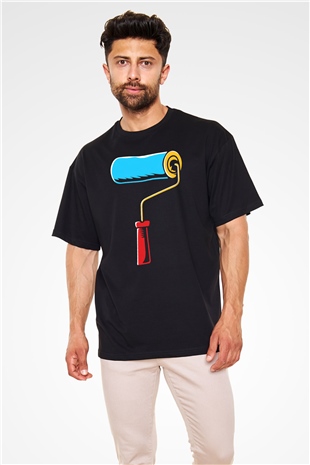 Badanacı Siyah Oversize Tişört Oversize T-shirt - TişörtFabrikası