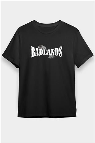Badlands Siyah Unisex Tişört T-Shirt - TişörtFabrikası
