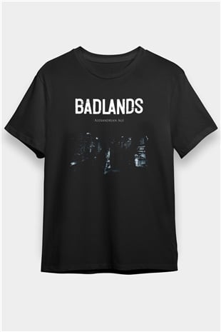 Badlands Siyah Unisex Tişört T-Shirt - TişörtFabrikası
