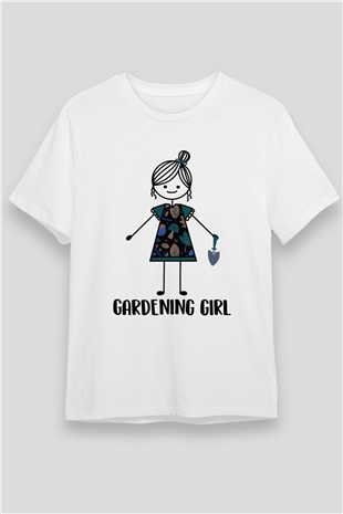 Bahçıvan Beyaz Unisex Tişört T-Shirt - TişörtFabrikası