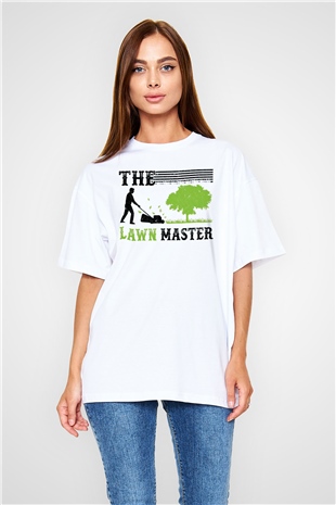 Bahçıvan Beyaz Oversize Tişört Oversize T-shirt - TişörtFabrikası