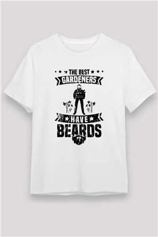 Bahçıvan Beyaz Unisex Tişört T-Shirt - TişörtFabrikası