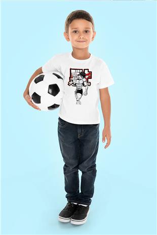 Baki The Grappler Baskılı Beyaz Unisex Beyaz Çocuk Tişört - Tshirt