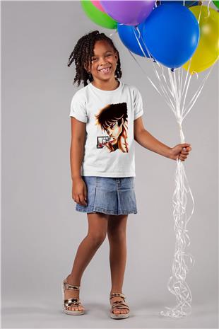 Baki The Grappler Baskılı Beyaz Unisex Beyaz Çocuk Tişört - Tshirt