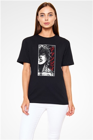 Baki The Grappler Baskılı Unisex Siyah Tişört - Tshirt