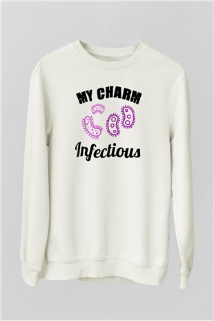 Bakteriyolog Beyaz Unisex Sweatshirt