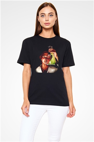 Bakteriyolog Siyah Unisex Tişört T-Shirt - TişörtFabrikası