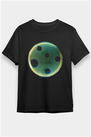 Bakteriyolog Siyah Unisex Tişört T-Shirt - TişörtFabrikası