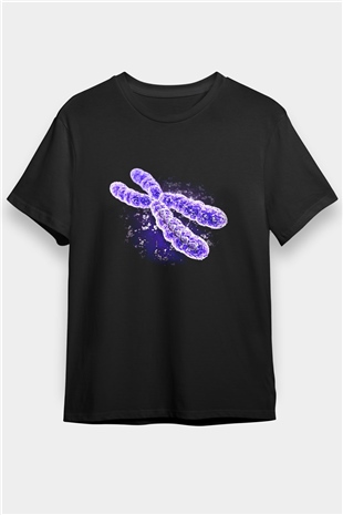 Bakteriyolog Siyah Unisex Tişört T-Shirt - TişörtFabrikası