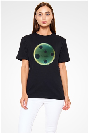 Bakteriyolog Siyah Unisex Tişört T-Shirt - TişörtFabrikası