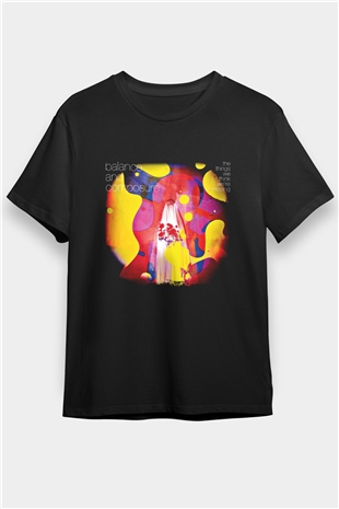Balance and Composure Baskılı Unisex Siyah Tişört