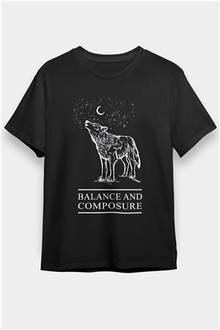 Balance and Composure Siyah Unisex Tişört T-Shirt - TişörtFabrikası