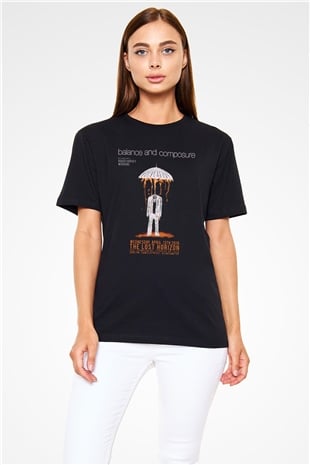 Balance and Composure Siyah Unisex Tişört T-Shirt - TişörtFabrikası