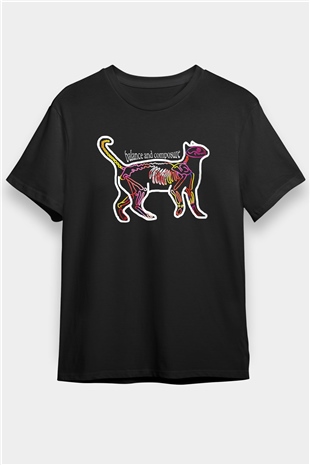 Balance and Composure Siyah Unisex Tişört T-Shirt - TişörtFabrikası