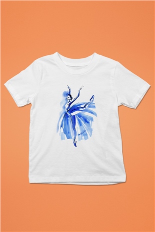 Bale Baskılı Beyaz Unisex Çocuk Tişört