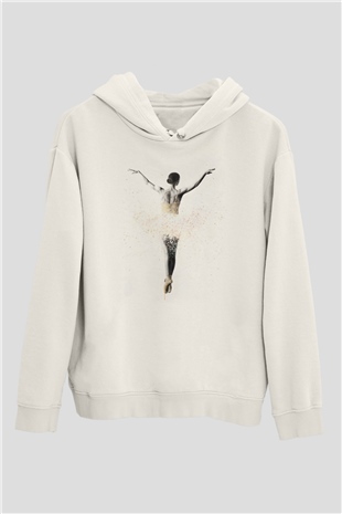 Bale Beyaz Unisex Hoodie