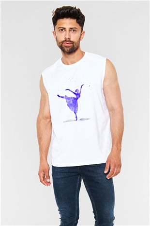 Bale Beyaz Unisex Kolsuz Tişört